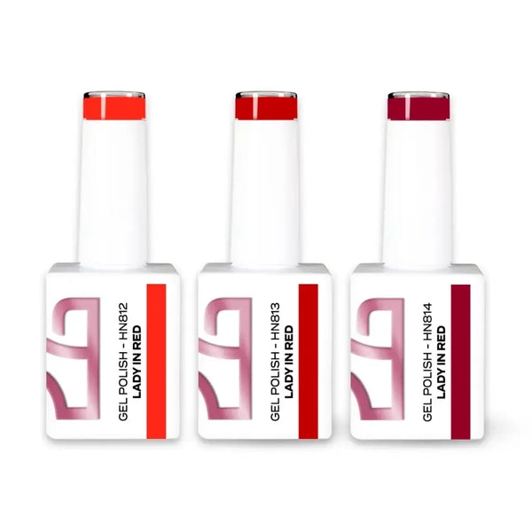 Gel Polish Lady in Red - 3 Cores